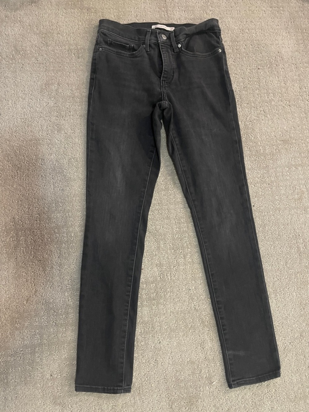 Levi’s 27 Women's Black 311 shaping skinny Jeans black acid worn in style